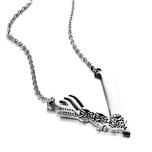 Glare Stalowy łańcuszek z zawieszką 55