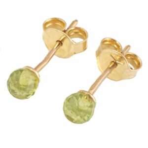 Glare Złote kolczyki z kamieniem 7S