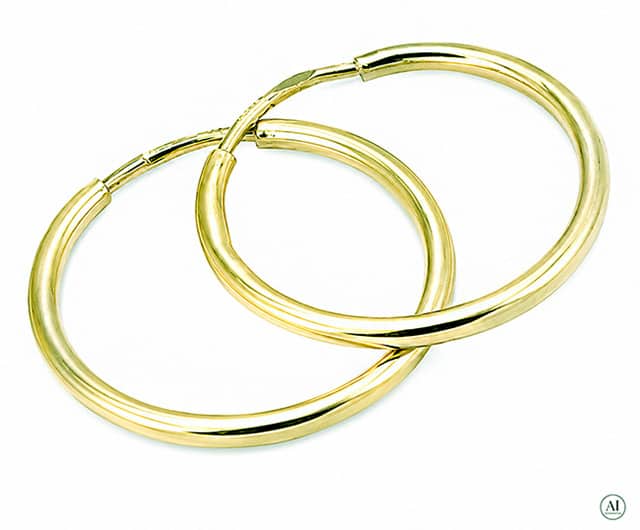 Złote kolczyki 14K Glare 347