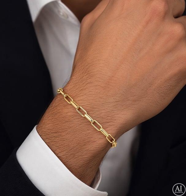 Złota bransoletka 14K Glare 459 - obrazek 2