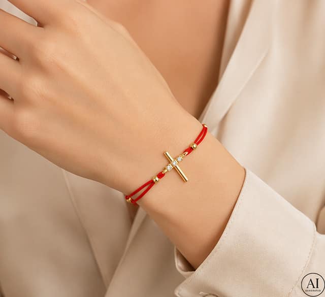 Złota bransoletka 14k Glare 498 - obrazek 2