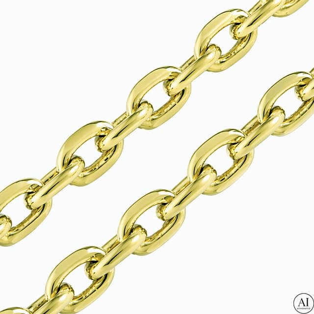 Złoty łańcuszek 14K Glare 654