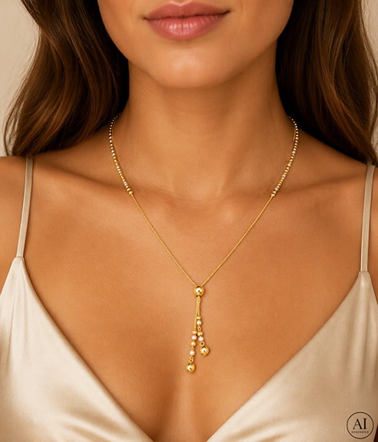 Złoty łańcuszek 14K Glare 675