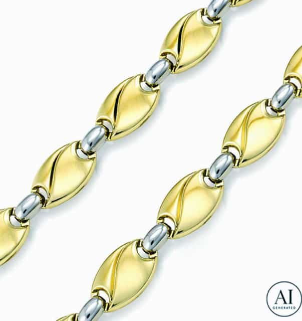 Złoty łańcuszek 14K Glare 665