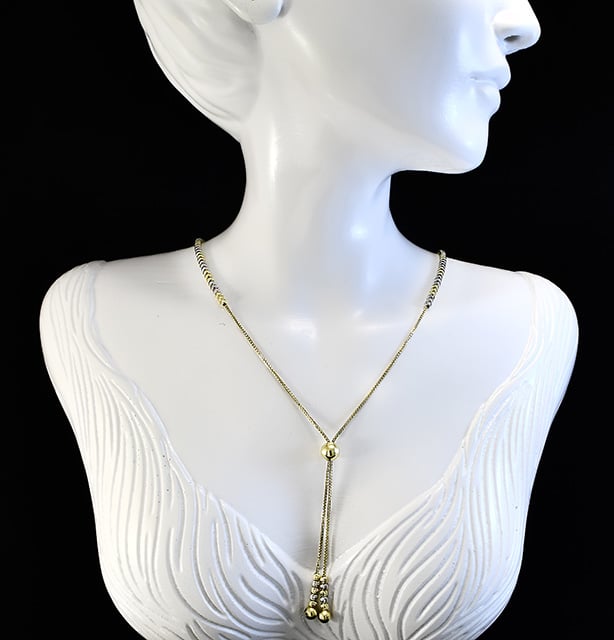 Złoty łańcuszek 14K Glare 675 - obrazek 6