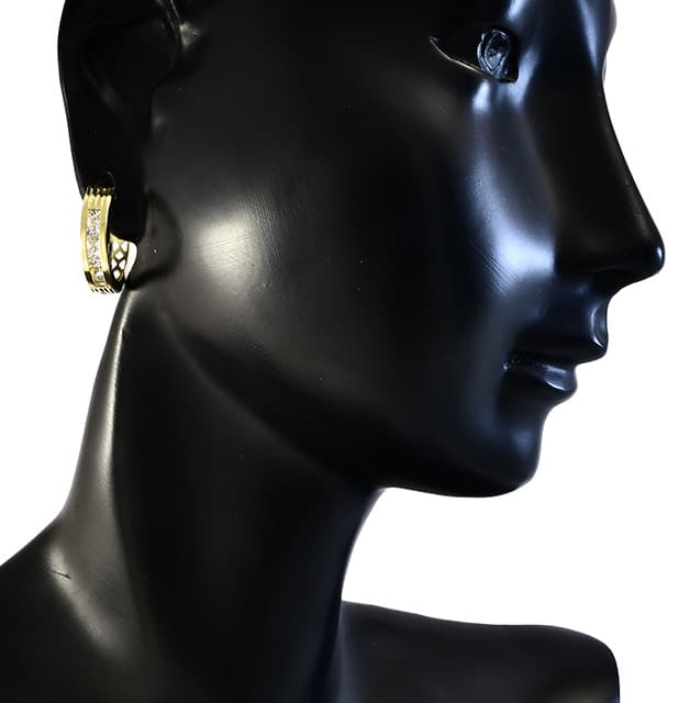 Złote kolczyki 14k Glare 1005 - obrazek 4