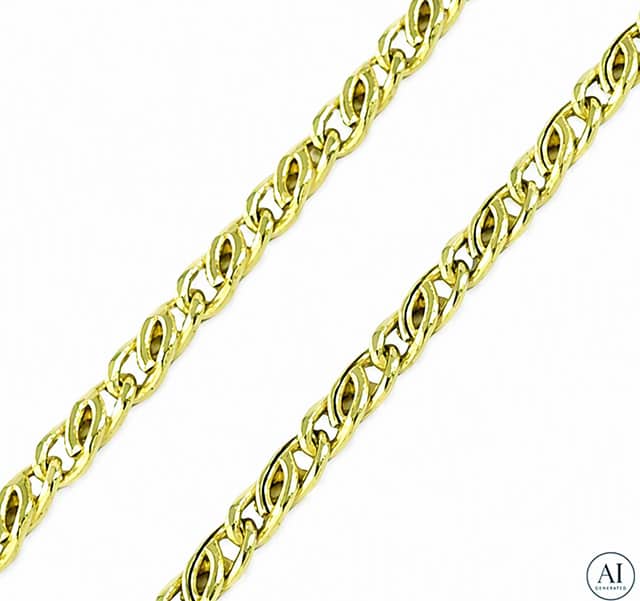 Złoty łańcuszek 14K Glare 815