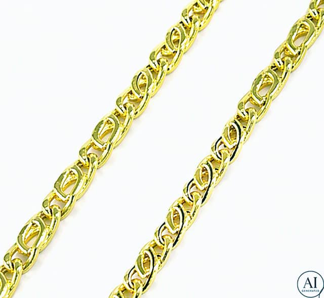 Złoty łańcuszek 14K Glare 822
