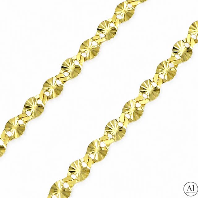 Złoty łańcuszek 14K Glare 848