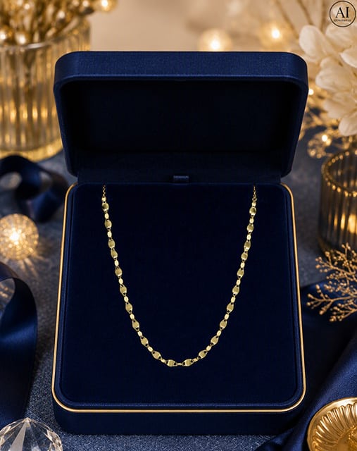 Złoty łańcuszek 14K Glare 855