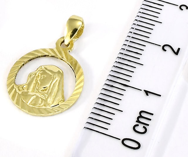 Złoty wisiorek 14k Glare 717 - obrazek 5