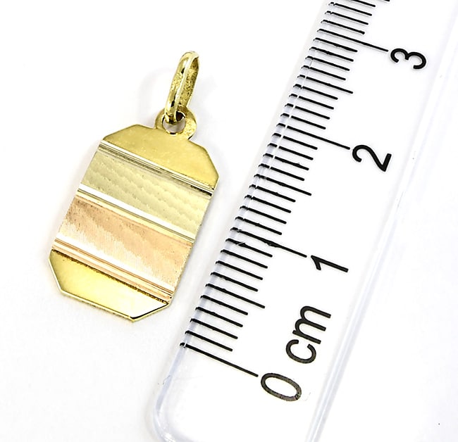 Złoty wisiorek 14k Glare 708 - obrazek 4