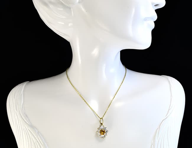 Złoty wisiorek 14K Glare 703 - obrazek 6