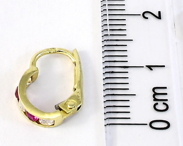 Złote kolczyki 14k Glare 1097 - obrazek 5