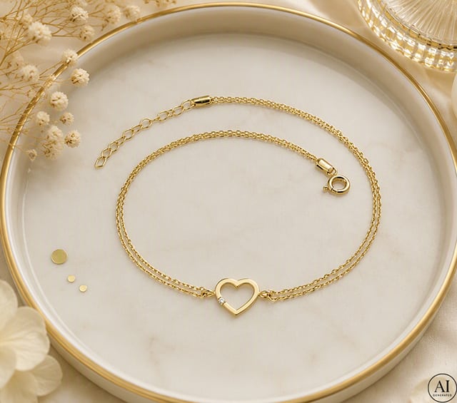 Złota bransoletka 14k Glare 583 - obrazek 4