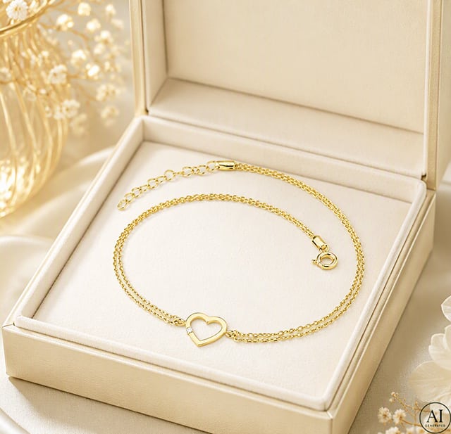 Złota bransoletka 14k Glare 583 - obrazek 2